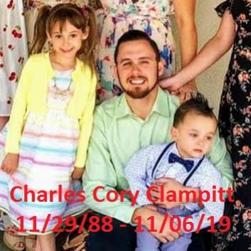 Charles Cory Clampitt11/29/88 &#8211; 11/06/19